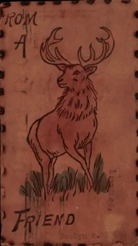 Leder Ak Hirsch, Geweih