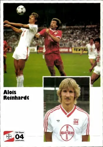 Autogrammkarte Fußballer Alois Reinhardt, Bayer 04 Leverkusen