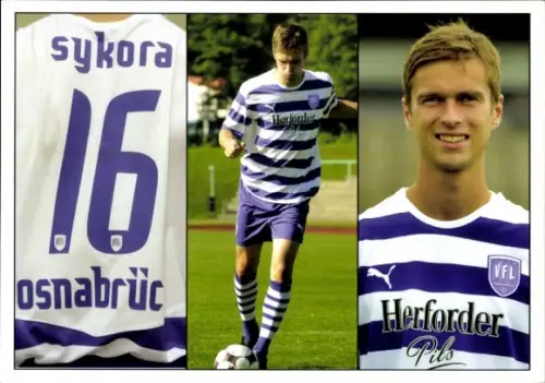 Autogrammkarte Fußballer Fiete Sykora, VfL Osnabrück