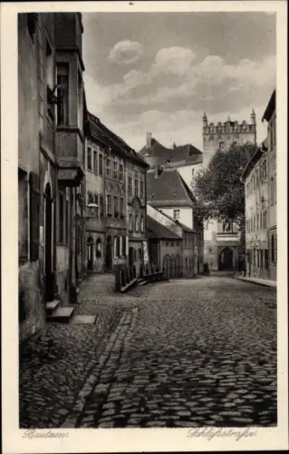 Ak Bautzen in der Lausitz, Schlossstraße