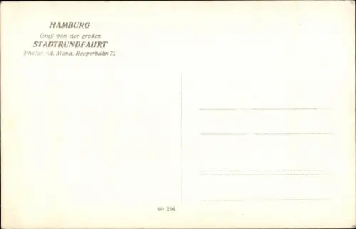 Foto Ak Hamburg, Autobus, Stadtrundfahrt