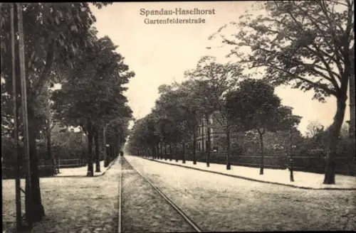 Ak Berlin Spandau Haselhorst, Gartenfelderstraße