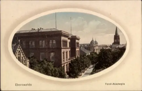 Passepartout Ak Eberswalde,  Forst-Akademie