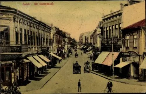 Ak Galați Galatz Rumänien, Str Domneasca, Hotel Imperial