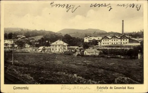 Ak Comarnic Rumänien, Fabricile de Ceramică Kunz