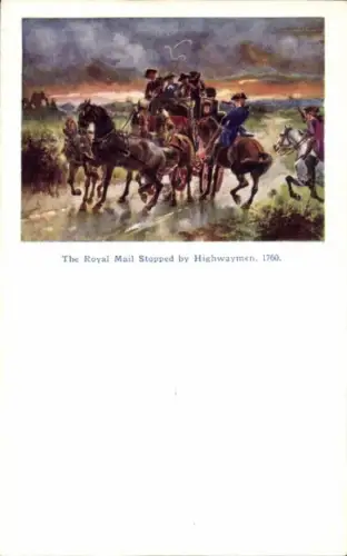 Künstler Ak The Royal Mail Stopped by Highwaymen, 1760