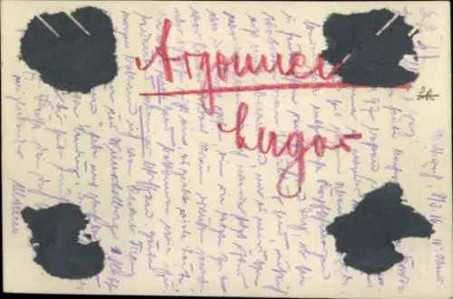 Foto Ak Argonnerwald, Lager, I. WK