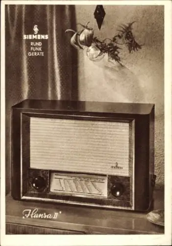 Ak Siemens Rundfunk Geräte, Hansa II, Reklame