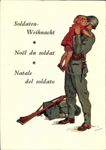 Ak Frohe Weihnachten, Soldaten-Weihnacht
