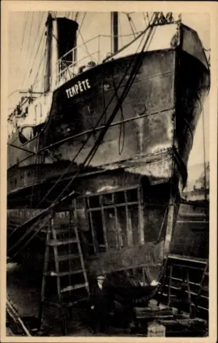 Ak Klein droogdok, Schiff Tempete