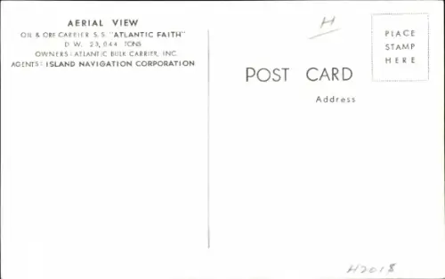 Ak Island Navigation Corporation, SS Atlantic Faith