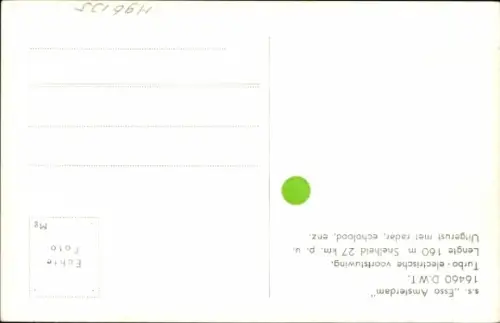 Ak SS Esso Amsterdam, Tanker