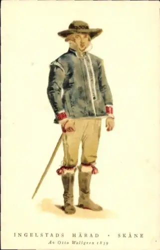 Künstler Ak Wallgren, Otto, Ingelstads härad