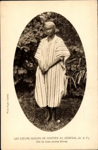 Ak Senegal, Afrikanerin in Tracht