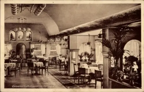 Ak Freiberg in Sachsen, Schrödermühle, Gesellschaftsraum, Tanzdiele