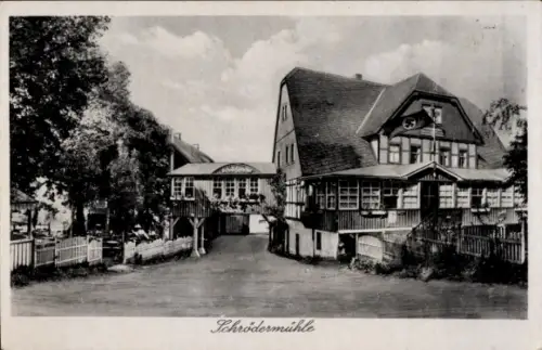 Ak Freiberg im Kreis Mittelsachsen, Ansicht der Schrödermühle