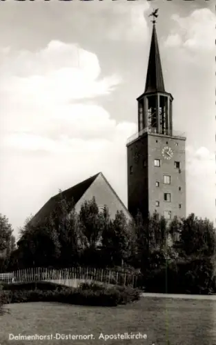 Ak Düsternort Delmenhorst in Oldenburg, Apostelkirche