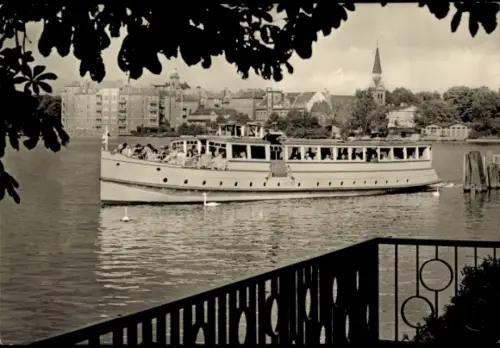 Ak Berlin Treptow, Fahrgastschiff der Weißen Flotte MS Arcona