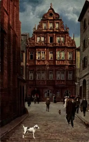 Künstler Ak Hoffmann, H., Heidelberg, Hotel und Restaurant zum Ritter