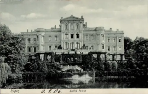 Ak Putbus auf der Insel Rügen, Schloss Putbus,  6.9.06,  