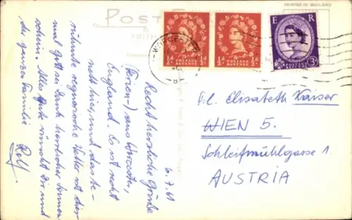 Ak Worcester West Midlands England, Worcester Kathedrale, Flussansicht,  von Frith's