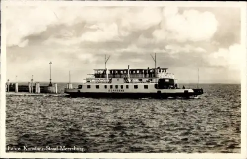 Ak Bodensee, Fähre Konstanz, Konstanz Staad - Meersburg