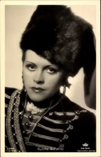 Ak Schauspielerin Sybille Schmitz, Ross Verlag A 2720/1