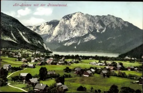 Ak Alt Aussee Altaussee Steiermark, Panorama mit der Trisselwand
