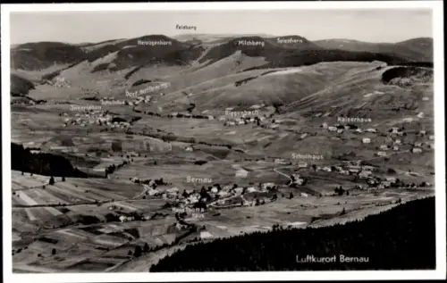 Ak Bernau im Hochschwarzwald, Fliegeraufnahme, Feldberg, Kaiserhaus