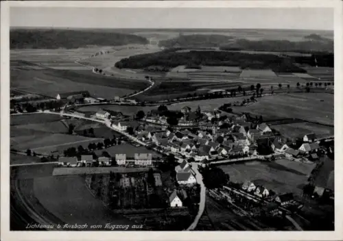 Ak Lichtenau Kreis Ansbach Mittelfranken, Fliegeraufnahme