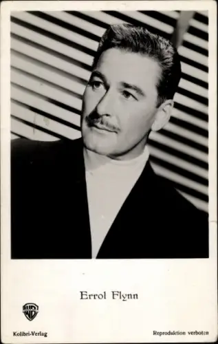 Ak Schauspieler Errol Flynn, Portrait