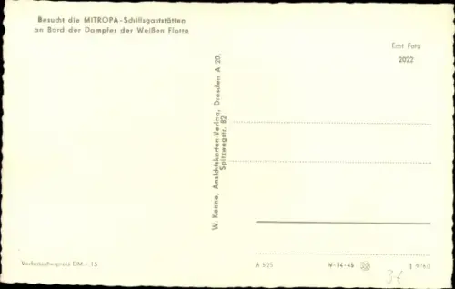 Ak Sächsische Schweiz, Dampfer Dresden am Fels Lilienstein