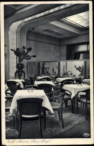 Ak Düsseldorf am Rhein, Blick ins Café Mainz