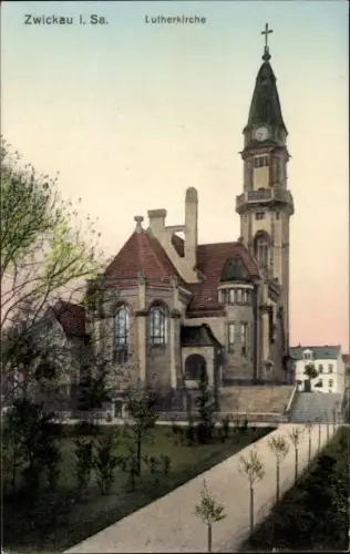 Ak Zwickau in Sachsen, Lutherkirche