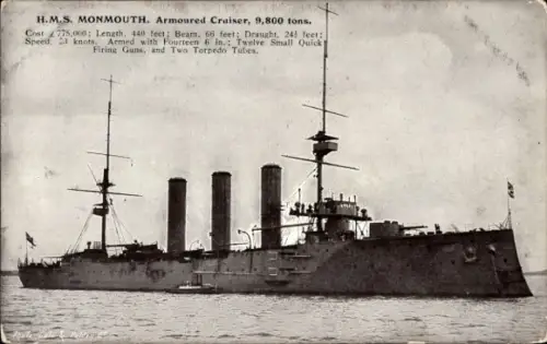 Ak Kriegsschiff Royal Navy, HMS Monmouth