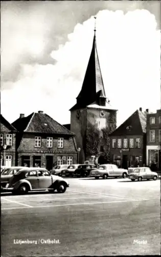 Ak Lütjenburg in Holstein, Marktplatz