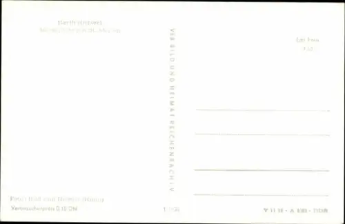 Ak Barth an der Ostsee, Marktplatz, St. Marienkirche