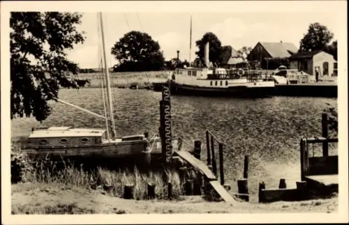 Ak Ostseebad Prerow auf dem Darß, Hafen