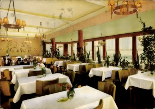 Ak Hansestadt Bremen, Flughafen-Gaststätte, Gastraum