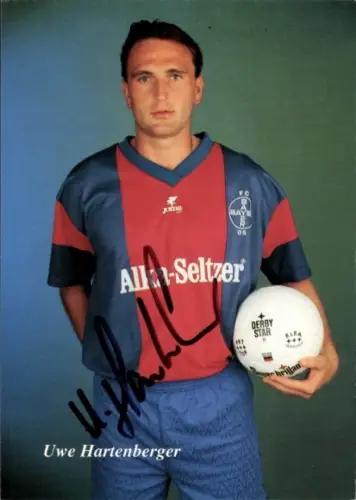Autogrammkarte Fußballer Uwe Hartenberger, KFC Uerdingen 05, Autogramm