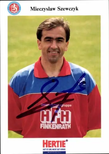 Autogrammkarte Fußballer Mieczyslaw Szewczyk, KFC Uerdingen 05, Autogramm