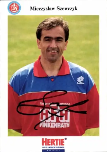 Autogrammkarte Fußballer Mieczyslaw Szewczyk, KFC Uerdingen 05, Autogramm