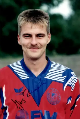 Autogrammkarte Fußballer Jörg Romanowski, 1. FC Magdeburg, Autogramm
