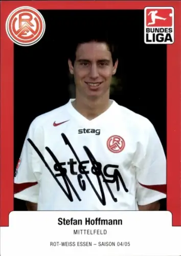 Autogrammkarte Fußballer Stefan Hoffmann, Rot-Weiss Essen, Autogramm