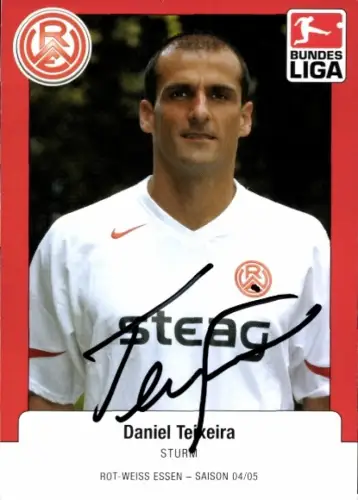 Autogrammkarte Fußballer Daniel Teixeira, Rot-Weiss Essen, Autogramm