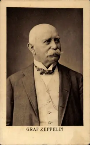 Ak Ferdinand Graf von Zeppelin, Portrait