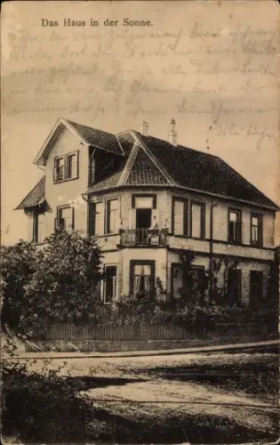 Ak Bündheim Bad Harzburg am Harz, Pfarrhaus Heydenreich, Das Haus in der Sonne