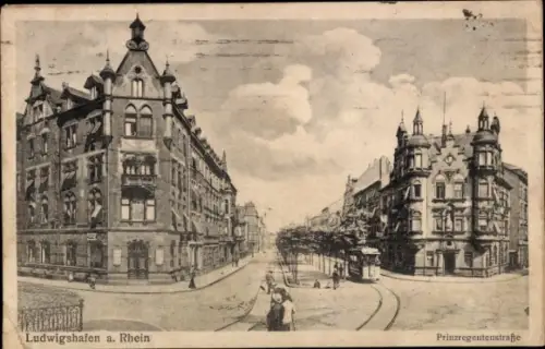 Ak Ludwigshafen am Rhein, Prinzregentenstraße