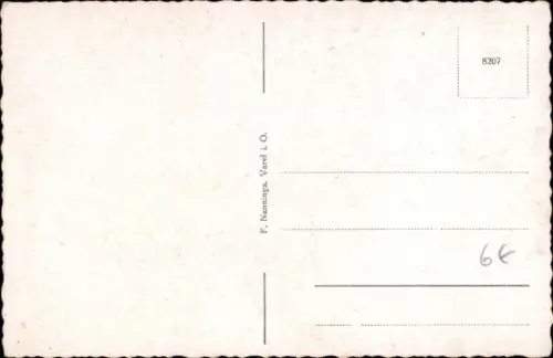 Ak Varel am Jadebusen, Mühlenteich, Boote am Anleger