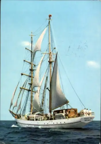 Ak Segelschulschiff Wilhelm Pieck, Volksmarine